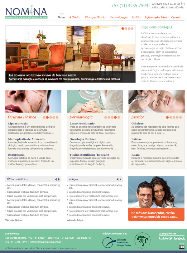 Website Clinica Nomina | Web Design
