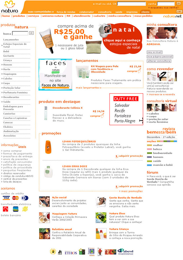 Website Natura | Web Design