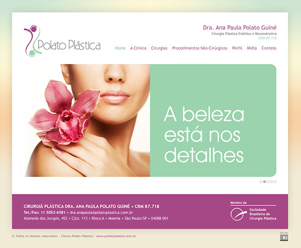 Website Polato Plástica | Web Design