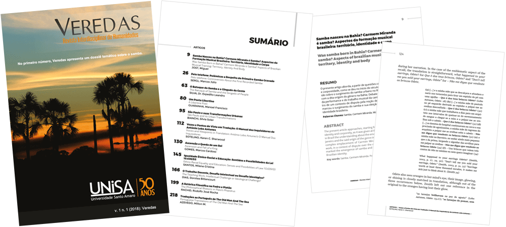 Publicação: Revista Acadêmica Veredas - UNISA - Universidade Santo Amaro - 2018